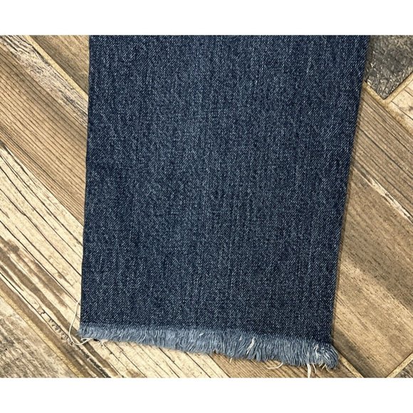 Old Navy High‎ Rise Slouchy Straight Jeans Women's Button Fly Destroyed Frayed 8 - Picture 8 of 8